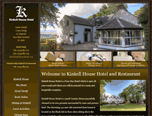 Tablet Screenshot of kinkellhousehotel.com